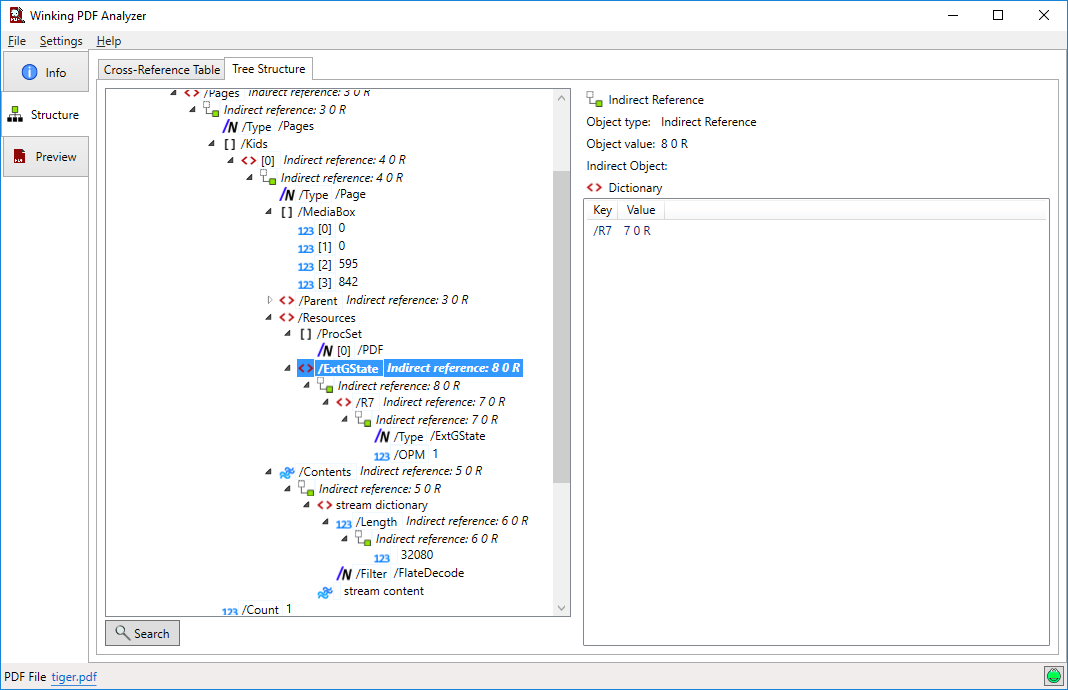 Screenshot PDF Analyzer